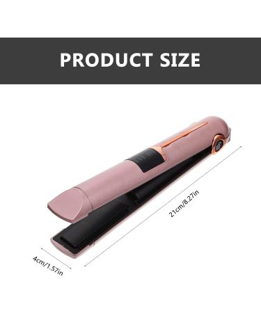 FOMIYES Professional Iron Curling Iron Mini Hair Crimper 2 in 1 Mini Flat Iron Curling Portable Curling Wand Travel Beard Girl Rose Gold - Buy Online on GoSupps.com