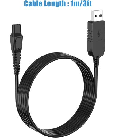 15V Charger Cable for Philips Series 3000 5000 | Ancable USB Charging Cable for Norelco HQ8505 Electric Shaver & Beard Trimmer - Buy Online on GoSupps.com