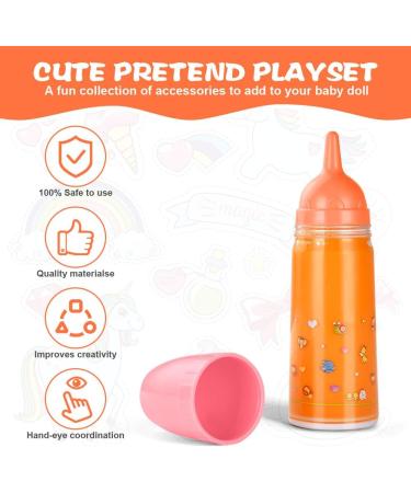 Aolso Magic Baby Doll Milk Bottle - Baby Doll Feeding Accessories for Small Hands - Perfect Gift for Boys and Girls - Buy Online on GoSupps.com