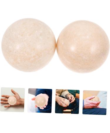 Minkissy 2 Piece Jade Fitness Handballs - Hand Exercise & Massage Balls for Outdoor Boccia - Premium Jade Rolling Balls for Hand Strength & Relaxation - Buy Online on GoSupps.com