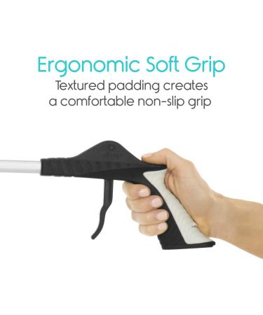 Vive Folding Reacher Grabber 32 Inch - Heavy Duty Mobility Grip Hand Aid - Buy Online on GoSupps.com