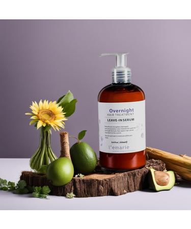 Lemarie Overnight Repair Hair Treatment Serum - Leave-in for Damaged Over-Processed & Color Treated Hair - 8.6 oz - International Shipping Available - Buy Online on GoSupps.com