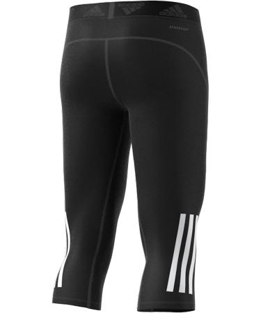 adidas Men's Techfit 3/4 Tight 3-Stripes Black X-Large - Performance Compression Leggings - Buy Online on GoSupps.com