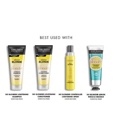 John Frieda Sheer Blonde Go Blonder Lightening Shampoo & Conditioner 8.3 oz - New Formula - Buy Online on GoSupps.com