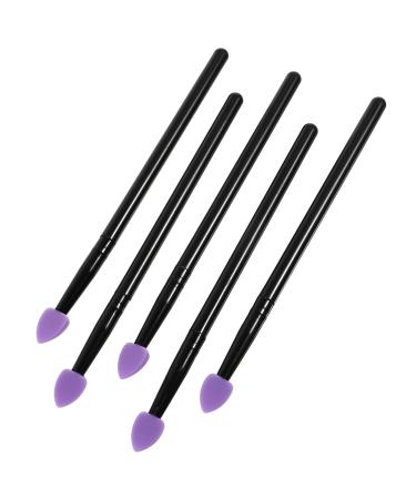 FOMIYES Set De Maquillaje 5pcs Silicone Eyeshadow Professional Silicone Makeup for Metallic Glitter Shimmer Eyeshadow (Purple Silicone Makeup Applicator