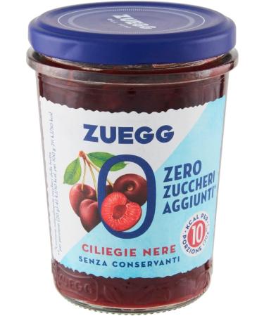 Italian Gourmet E.R. Zuegg Zero Zuccheri Sugar Free Black Cherry Jam Zero Sugars 220g + Polpa Italian Gourmet 400g (Pack of 6) - Buy Online on GoSupps.com