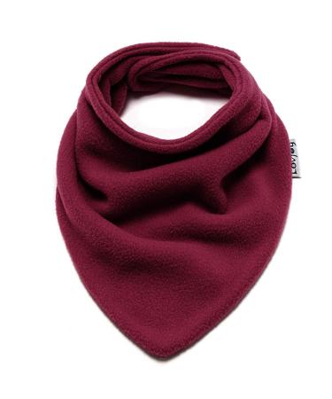 Baby Toddler Cute Warm Fleece scarf/Snood. Soft & Cozy. Fits 6 months - 5 Years. More Designs for Boys & Girls! Maroon