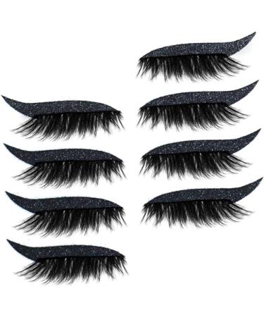 GGOOD Eyeliner Eyelash Stickers Reusable Waterproof Stick on Eyeliner Eyeshadow Makeup Black Artificial Eyelashes - Buy Online on GoSupps.com