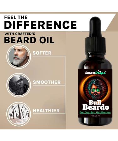 Bull Beardo Beard Oil - Premium Beard Growth Oil for Gentlemen | 30ml - International Shipping Available - Buy Online on GoSupps.com