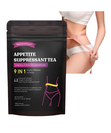 Tisane Coupe-faim Aux Herbes - Soutien Naturel For La Perte De Poids Sans Caf ine Infusion Saine For Contr ler L'app tit(2PCS)