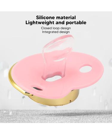 Portable Pink Baby Pacifier - Built-in Silicone Closed Loop Design for Home Use - Buy Online on GoSupps.com