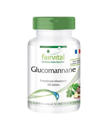 Fairvital | Glucomannan from Konjac root - VEGAN - Highly dosed - 180 capsules