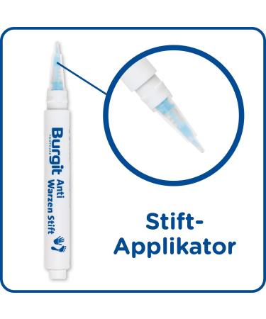 Burgit Anti Wart Pen (2ml) - Effective Wart Treatment for Hands & Feet | Simple Solution for Common Warts - International Shipping Available - Buy Online on GoSupps.com