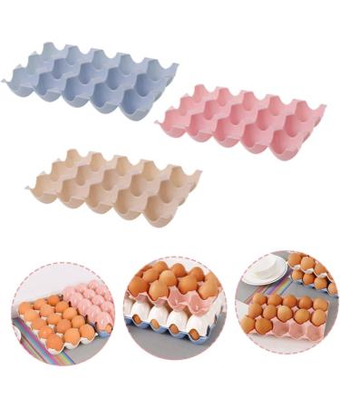 jojofuny 3pcs Boxes Egg Storage Box Plastic Pallets Egg Holder for Refrigerator Fridge Egg Organizer Split - Buy Online on GoSupps.com
