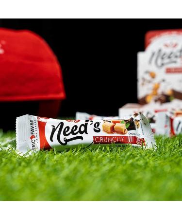 NEED'S CRUNCHY BAR - Crunchy Gourmet Bar High in Protein (35%) Gluten Free Vegetarian Friendly - Cranberry Flavor - Pom - Buy Online on GoSupps.com