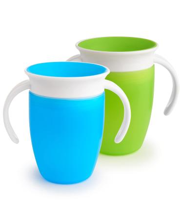 Munchkin Miracle 360 Drinking Cups & Cup Lid Bundle - 4-Pack Multi-Colored & Blue/Green for Babies & Toddlers | International Shipping Available - Buy Online on GoSupps.com