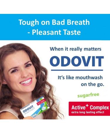 Odovit Bad Breath Solution - 5x Mouth Care Candies | Strong Fresh Breath & Pleasant Taste - Easy Mouthwash Alternative - Buy Online on GoSupps.com
