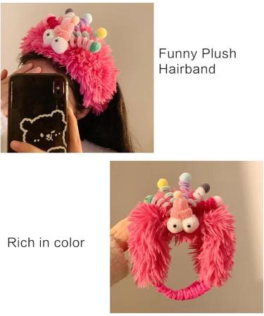 amangul Funny Colorful Hair Bands Photo Booth Props Cartoon Headband Party Headpiece Colorful Spring Headband for Washing Face(Purple) - Buy Online on GoSupps.com