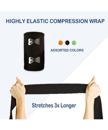 Degasa Elastic Bandage Wrap 1 Pack - Random Color - Support for Ankle, Knee, Wrist, Leg - First Aid Compression Roll 3W x 5.4 yds L - Buy Online on GoSupps.com