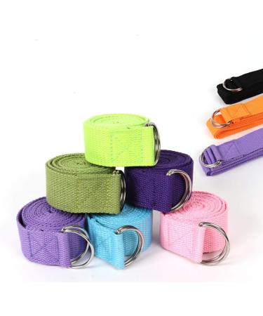 Uheng 5-Pack Yoga Exercise Straps - Adjustable D-Ring 8ft or 10ft for Pilates & Gym | Improve Flexibility & Balance in Yoga Fitness - Buy Online on GoSupps.com