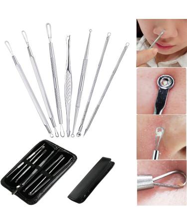 Easyinsmile 7 Pieces Blackhead Extractor Tool Set Pimple Extractor Comedone extractor Remove Blackheads Acne and Various Blemishes Comedone. - Buy Online on GoSupps.com