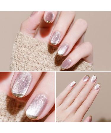 DIY Nail Varnish UV Nail Gel Colorful Nail Phototherapy Gel Crystal Cat Eye Gel Manicure Gel Nail Polish - (Color: 4) - Buy Online on GoSupps.com