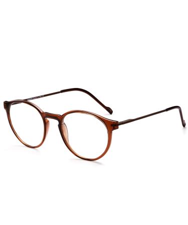 TSEBAN Round Men Women Blue Light Filter Glasses Non Prescription UV400 Glasses Screens Eye Protection