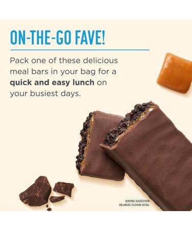 Nutrisystem Double Chocolate Caramel Lunch Bars - 10g Protein - Supports Weight Loss - 10 Count - Buy Online on GoSupps.com