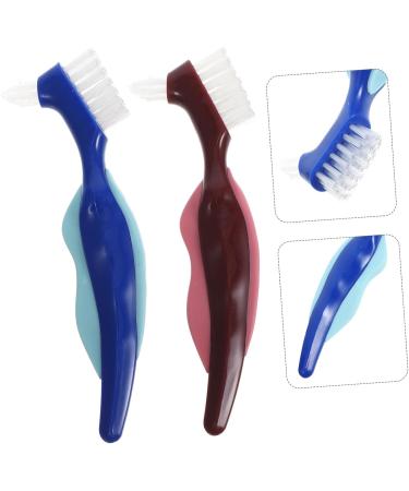 Bcoath 4-Piece Dual-Head Prosthesis Toothbrush Set - Ideal for Cleaning Braces & Prosthetics | International Shipping Available - Buy Online on GoSupps.com