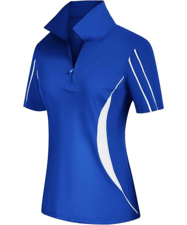 JACK SMITH Women Golf Polo Shirt - Royal Blue XX-Large | Moisture Wicking Tennis Sports Top - Buy Online on GoSupps.com