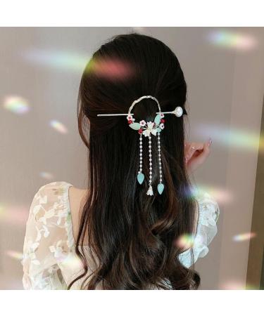 HawZeerLy Chinese Hair Sticks Tassel Chinese Hair Sticks Hanfu Pearl Hair Chopsticks Chinese Hair Jewelry Accessories for Women Girls - Buy Online on GoSupps.com