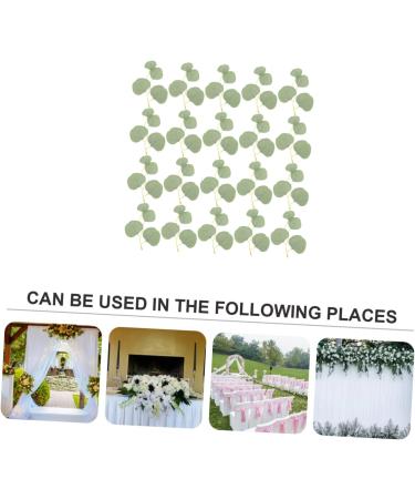 50pcs Artificial Willow Leaves Faux Eucalyptus Green Leaves Simulated Leaves Decor Greenery Decor Faux Stems Green Home Decor Plastic Plants Stems Garland Leaf Wedding Glossy Cloth Green 2 14X13.5CM - Buy Online on GoSupps.com