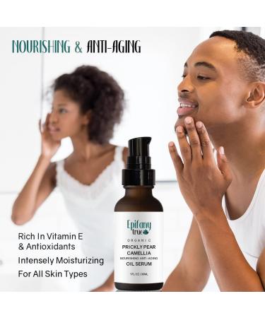 Organic Moroccan Prickly Pear & Camellia Face Oil Serum 30ml | Vitamin E Rich Moisturizer for Dry Skin | Unscented | International Shipping Available - Buy Online on GoSupps.com