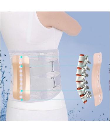 Self-Heating Magnetic Steel Tourmaline Plates - XL Lumbar Support Belt & Orthopedic Corset | Gray & Black - Back Support with 3 Upholstery Pieces - Buy Online on GoSupps.com