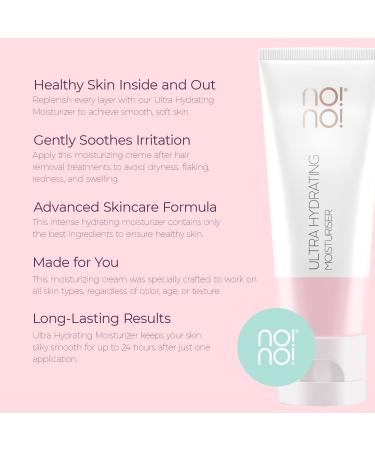 Buy no!no! Ultra Hydrating Moisturizer - Best Cream for Dry Skin After Hair Removal - 1.7oz - Buy Online on GoSupps.com