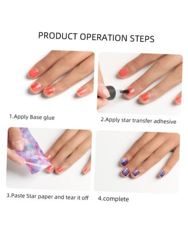 LALAFINA Nail Salon Nails Gel Tips Black Glue Polish Art Transfer Sky Lasting Lacquer Gel DIY Nail Manicure Nail Gel Nail Art Design 7*3.3*1cm Black - Buy Online on GoSupps.com