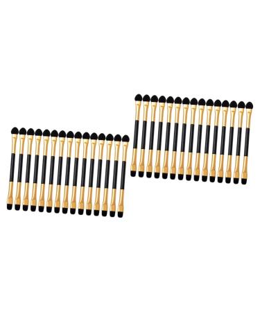 30 Pcs Eye Shadow Brush Makeup Set Double Ended Makeup Brush Eye Makeup Eyeshadow Sticks for Eyes Eyeshadow Double Sided Double Sided Eyeshadow Applicator Fiber