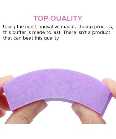Tachibelle Premium 4-Way Buffer Nail File Buffing Block 100/180 Grit (Purple/White) 10PCS - Buy Online on GoSupps.com