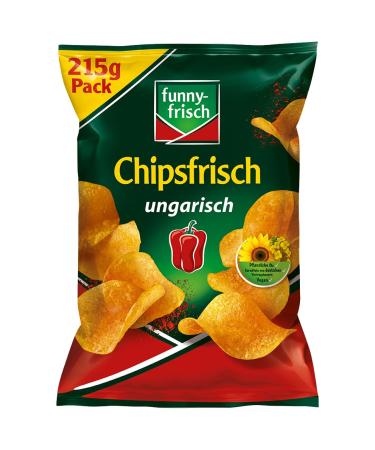 Buy Funny-Frisch Chipsfrisch Hungarian - Pack of 15 (15 x 215g) for International Shipping | Crunchy Snack Delights - Buy Online on GoSupps.com