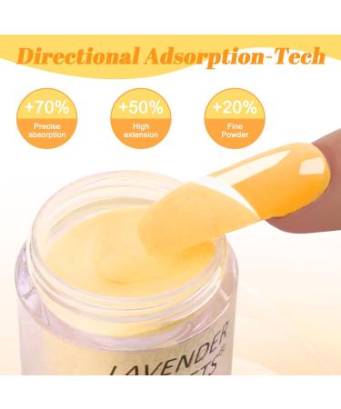 Lavender Violets 14g x 6 Colors Acrylic Dip Powder Set - Winter Colours Nail Art Manicure with Glitter J206 Amber - Buy Online on GoSupps.com