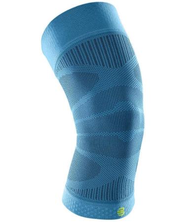 Bauerfeind Sports Compression Knee Support - Lightweight Design with Gripping Zones for Knee Pain Relief & Performance, Rivera, Size M Rivera M