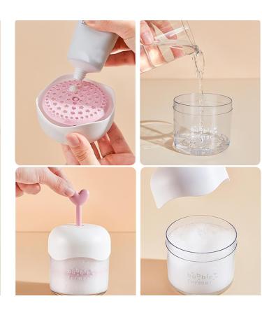 Shampoo Foamer | Foam Maker for Face Wash Foam Maker for Body Wash Shampoo Facial Cleanser Rich Foam Maker Skincare Tools for Fine Delicate Foam transparent red - Buy Online on GoSupps.com