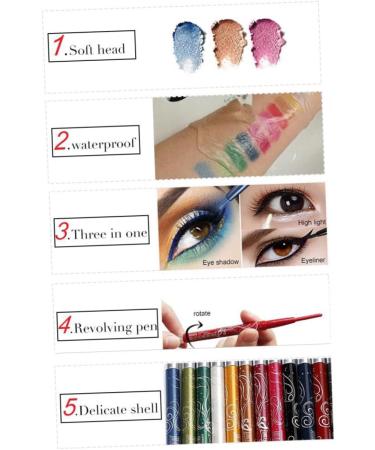  Beaupretty Beaupretty Set of 12 Eyeshadow Luster Eye Shadow Pen Easy to Control Cosmetics for Women - Buy Online on GoSupps.com
