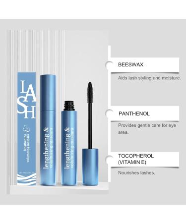 NTHFECG Waterresistant mascara black mascara volume and length small brush clumpfree dirtrepellent and waterresistant easy to remove 2 items - Buy Online on GoSupps.com