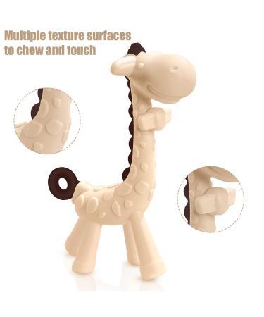 Buy Share & Care BPA-Free Silicon Giraffe Baby Bite Ring Toys - 2 Set for Gum Pain Relief | Perfect for Infants 3 Months+ - Buy Online on GoSupps.com