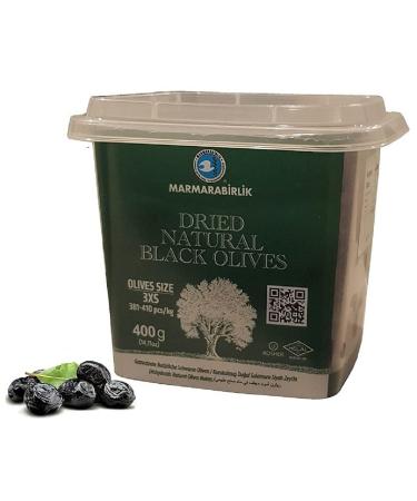 Marmarabirlik Dried Natural Black Olives 400g, pack of 1