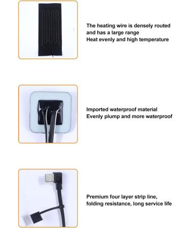 Fdit 5 in 1 Electric Heating Vest - Waterproof USB Heating Pad with 3 Temperature Settings | International Shipping Available - Buy Online on GoSupps.com