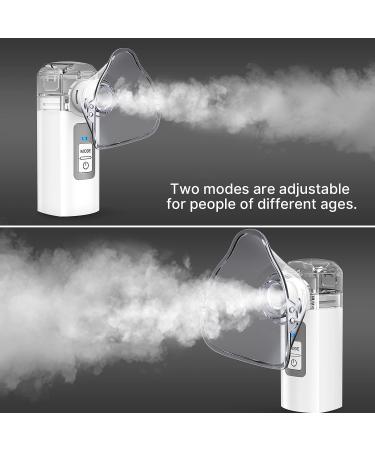 Portable Nebulizer Machine for Kids & Adults - 2 Modes Handheld Mesh Nebulizer for Travel & Household Use - Cool Mist - All Accessories Included - Gray - Buy Online on GoSupps.com