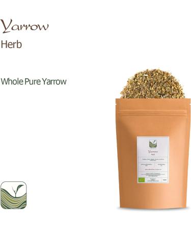 Yarrow Leaf and Flower Organic - Dried Achillea Millefolium Tea - Yarrow Tea Organic Dried Yarrow Flowers Yarrow Flower Tea - Buy Online on GoSupps.com