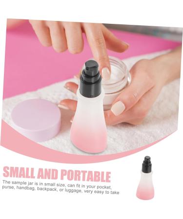 IWOWHERO Small Jars with Lids Glass Jars Cosmetic Containers with Lids Body Scrub Containers Body Butter Jars Cream Jar Mini Terrarium Empty Cream Bottle Travel Plastic Little Cream Bottled 13x5.2cm Pink - Buy Online on GoSupps.com